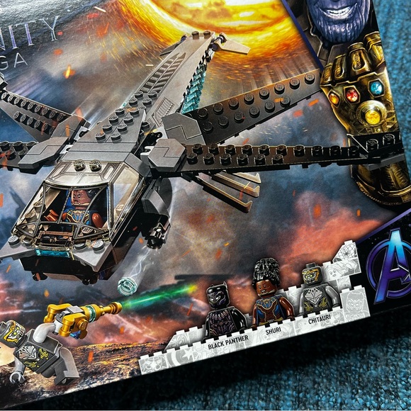 Lego Infinity Saga Black Panther Dragon Flyer 202 Piece Set Sealed in Box - Picture 2 of 4